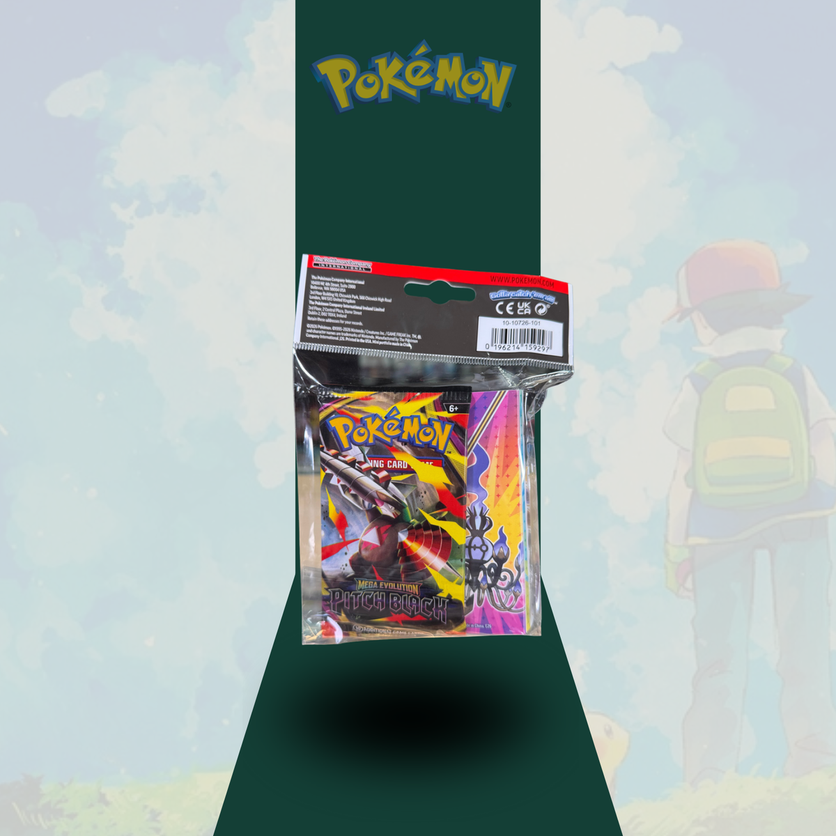 Back of the Pitch Black Mini Portfolio showing the Pitch Black booster pack