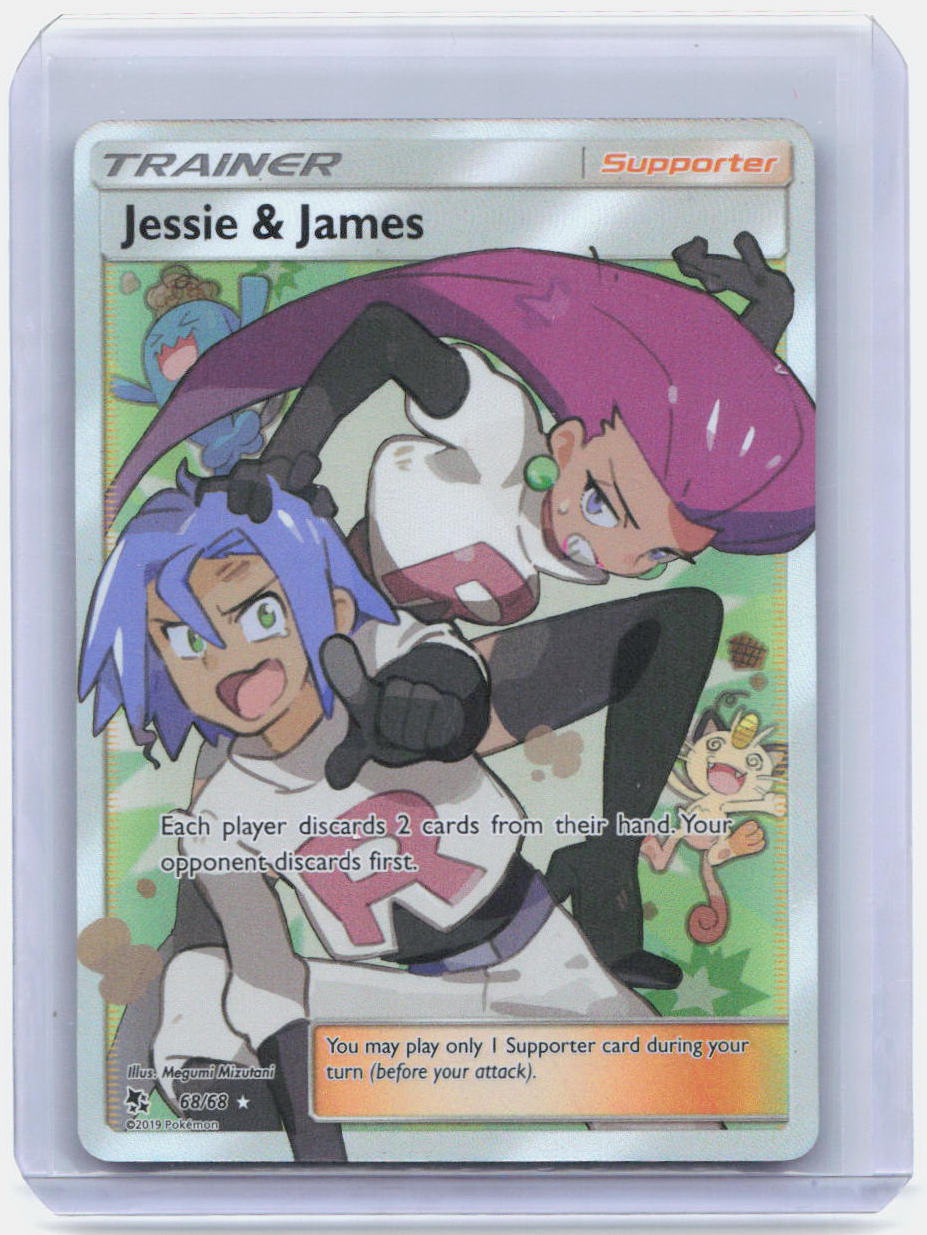 Jessie & James (Full Art) Holo Ultra Rare Hidden Fates 68/68 NM