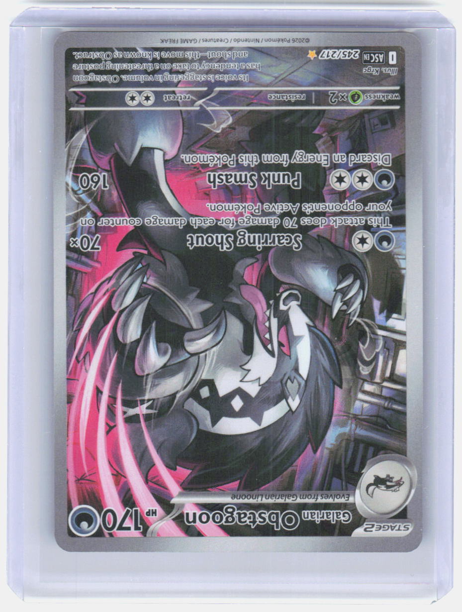 Galarian Obstagoon Holo Illustration Rare ME: Ascended Heroes 245/217 NM