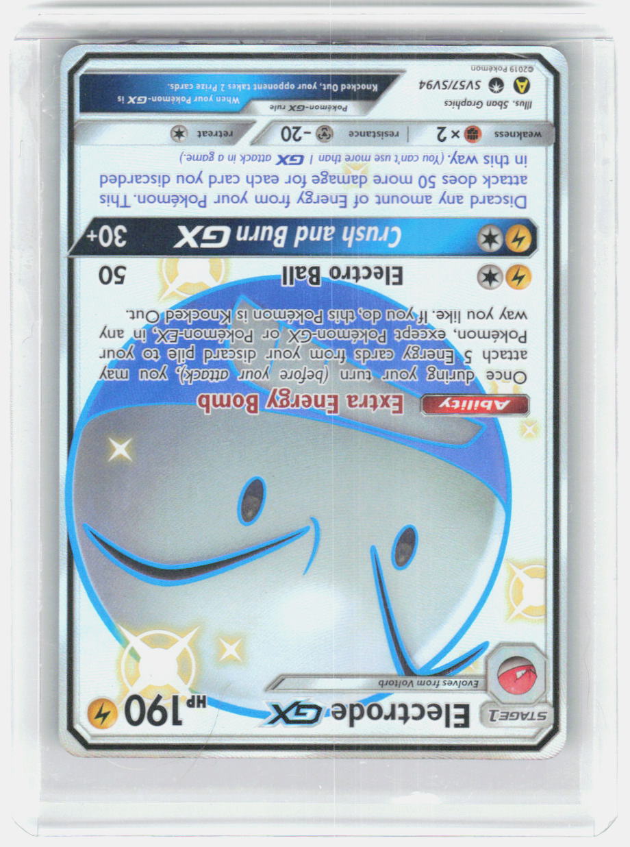 Electrode GX Holo Shiny Holo Rare Hidden Fates: Shiny Vault SV57/SV94 NM