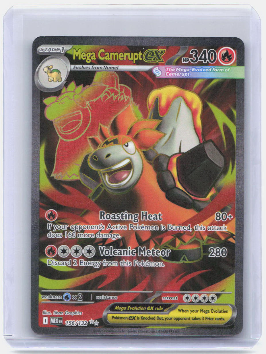 Mega Camerupt ex Holo Ultra Rare ME01: Mega Evolution 156/132 NM