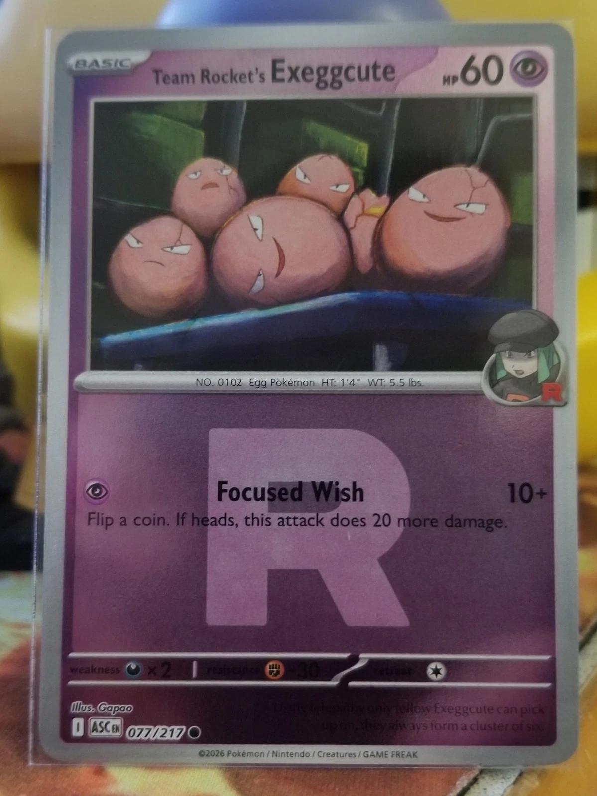 Team Rocket's Exeggcute [Reverse Holo]