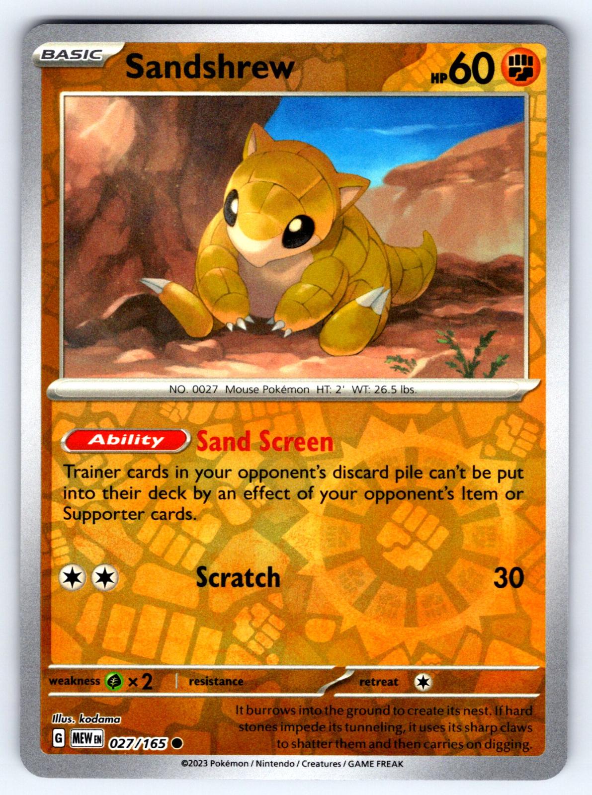 Sandshrew [Reverse Holo]