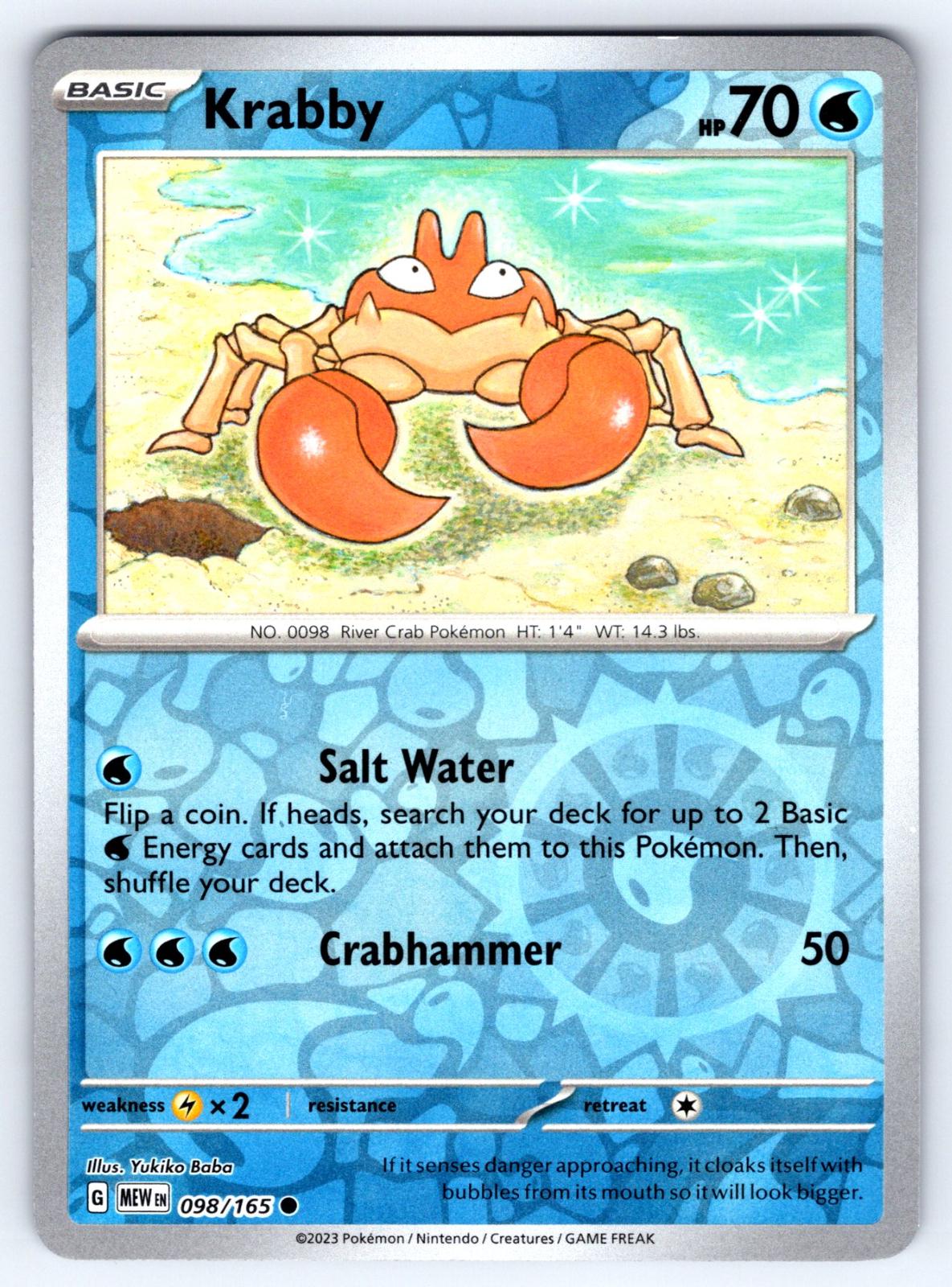 Krabby [Reverse Holo]