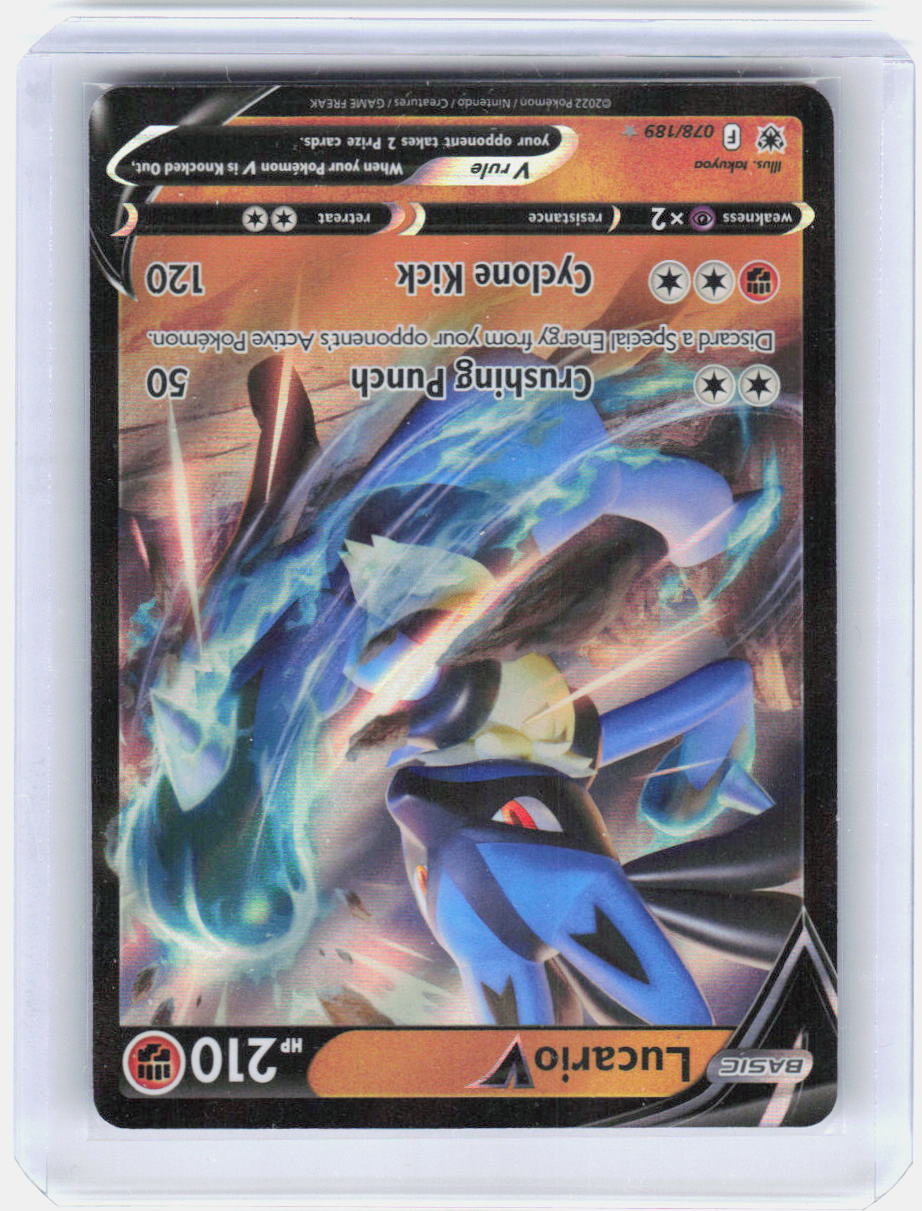 Lucario V Holo Ultra Rare SWSH10: Astral Radiance 078/189 NM