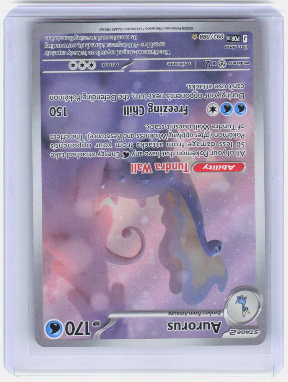 Aurorus Holo Illustration Rare ME03: Perfect Order 092/088 NM