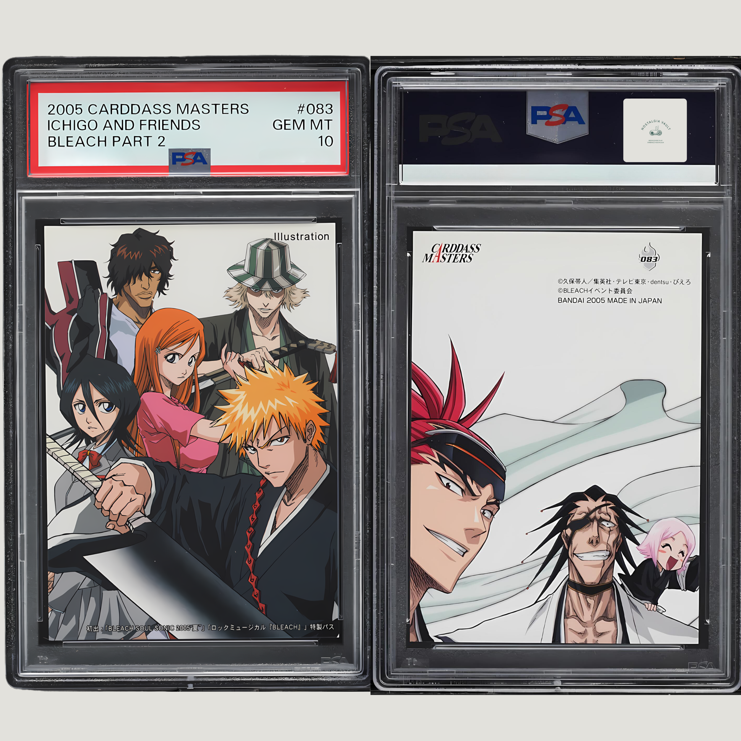 2005 Carddass Masters Bleach Part 2 Ichigo And Friends #83 PSA 10 GEM MINT - 1 of 1