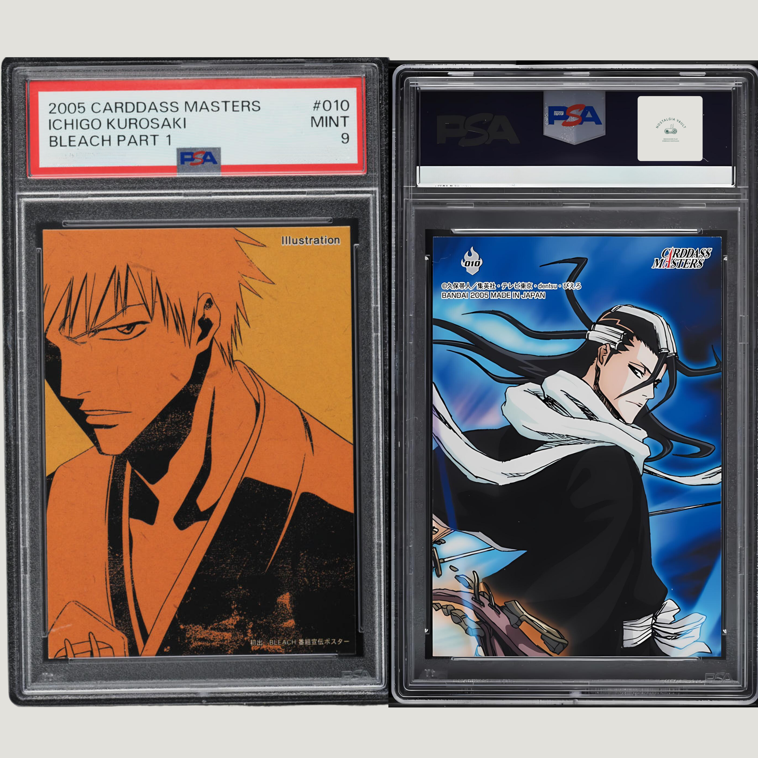 2005 Carddass Masters Bleach Part 1 Ichigo Kurosaki #10 PSA 9 MINT - 1 of 1