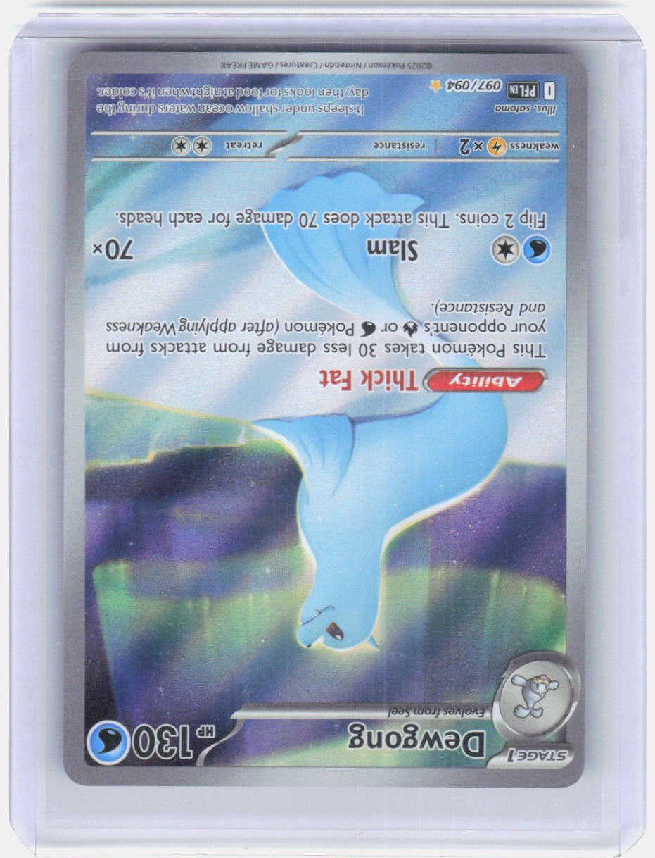 Dewgong Holo Illustration Rare ME02: Phantasmal Flames 097/094 NM