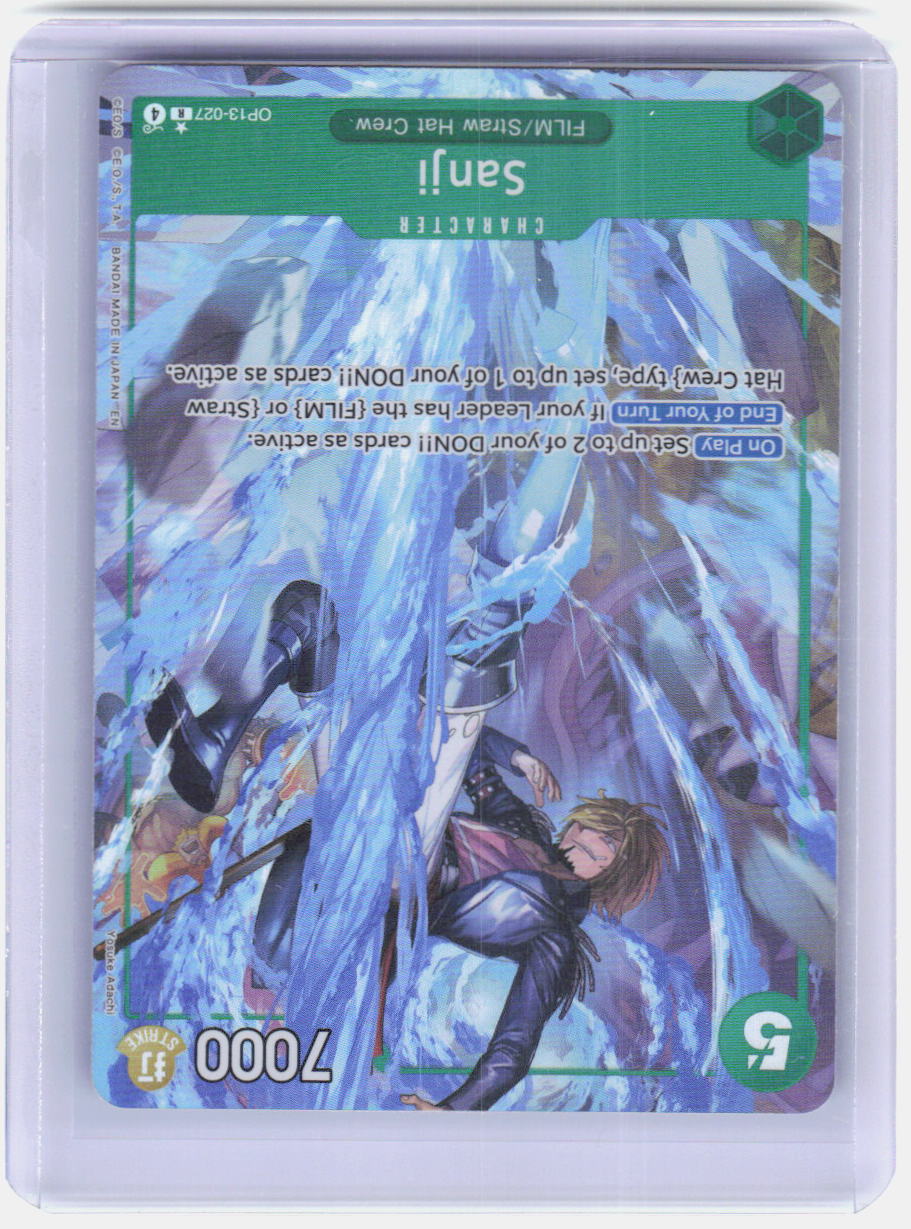 Sanji (Alternate Art) Foil R Carrying On His Will OP13-027 NM