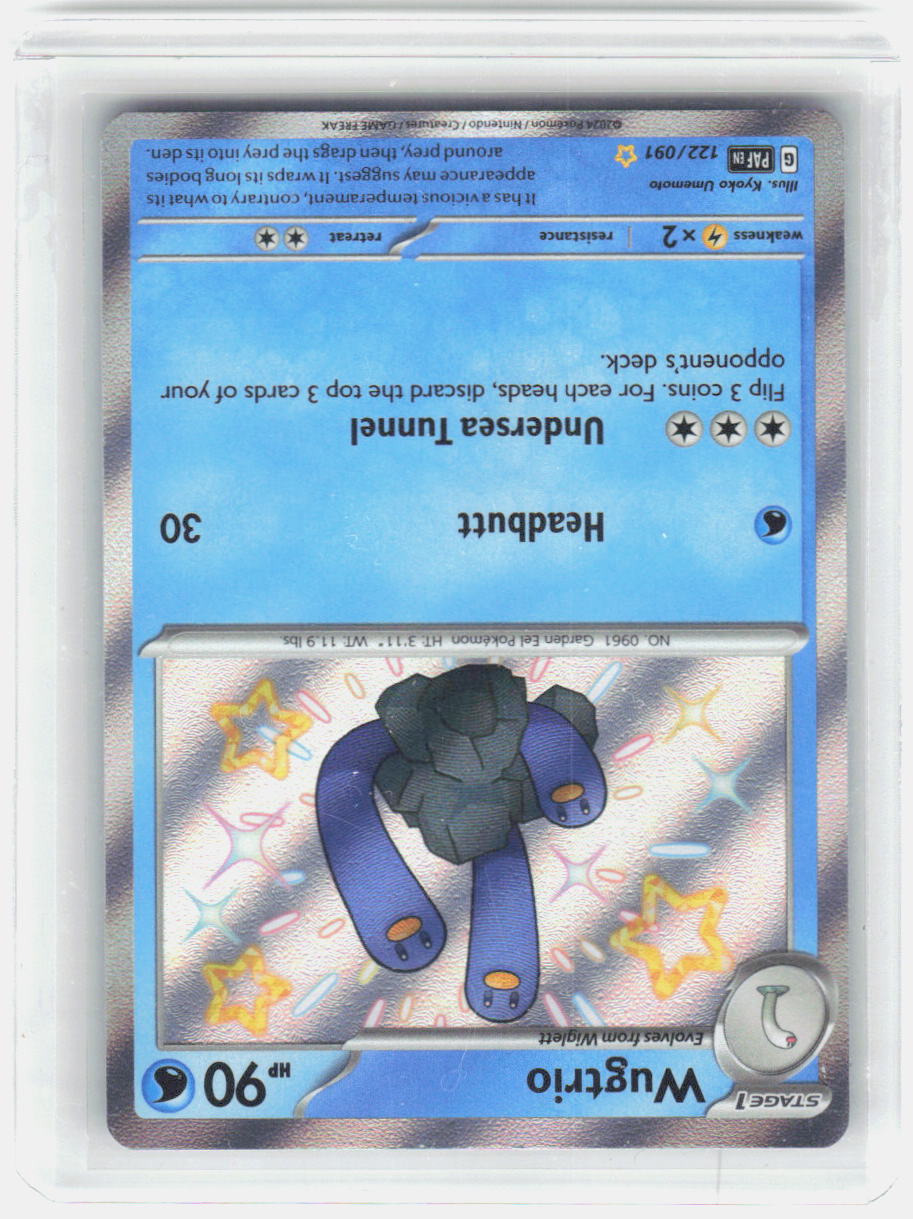 Wugtrio Holo Shiny Rare SV: Paldean Fates 122/091 NM