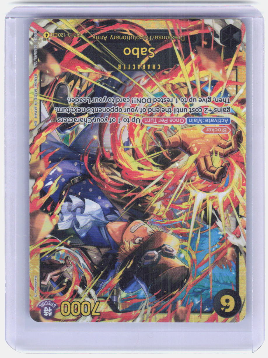 Sabo (120) Foil SEC Carrying On His Will OP13-120 NM