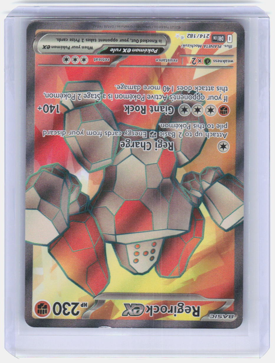 Regirock ex Holo Ultra Rare SV10: Destined Rivals 214/182 NM