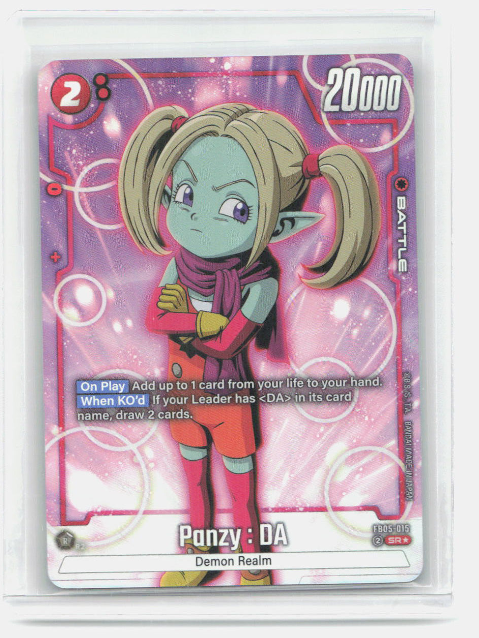 Panzy: DA - (Alternate Art) Holo Super Rare New Adventure FB05-015 NM