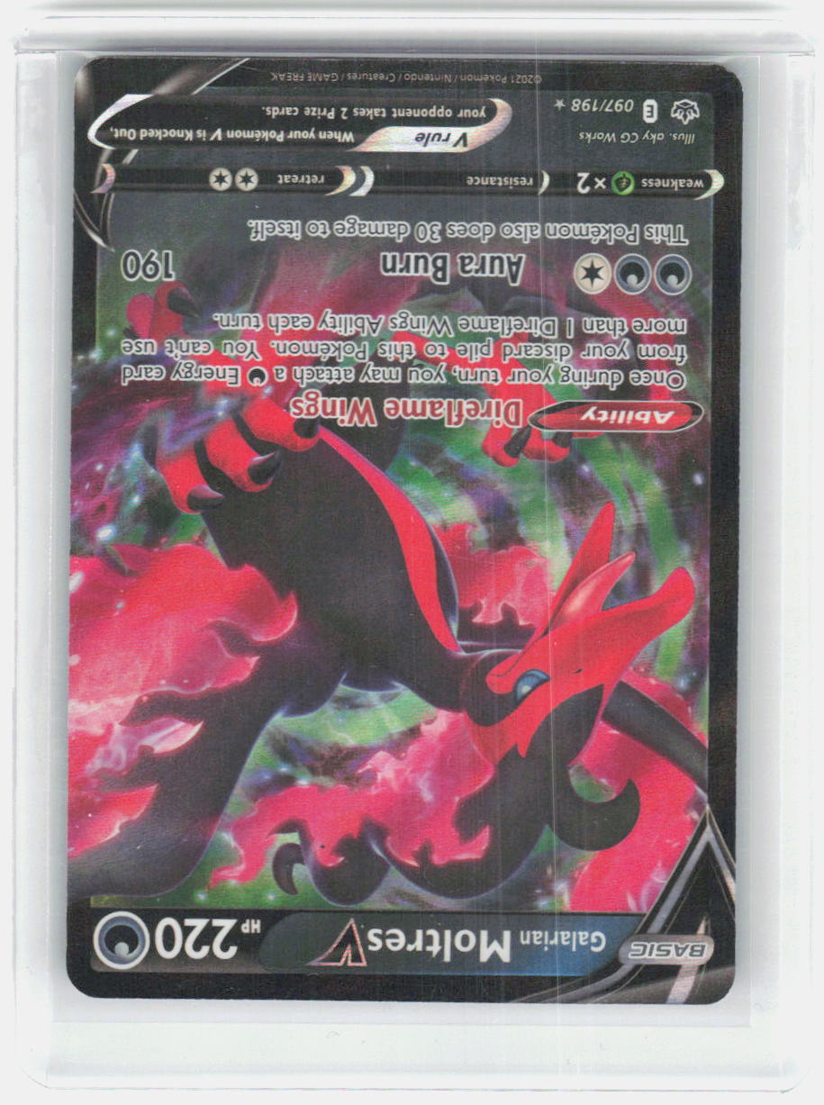 Galarian Moltres V Holo Ultra Rare SWSH06: Chilling Reign 097/198 NM