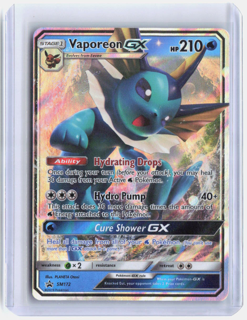 Vaporeon GX Holo Promo SM Promos SM172 NM