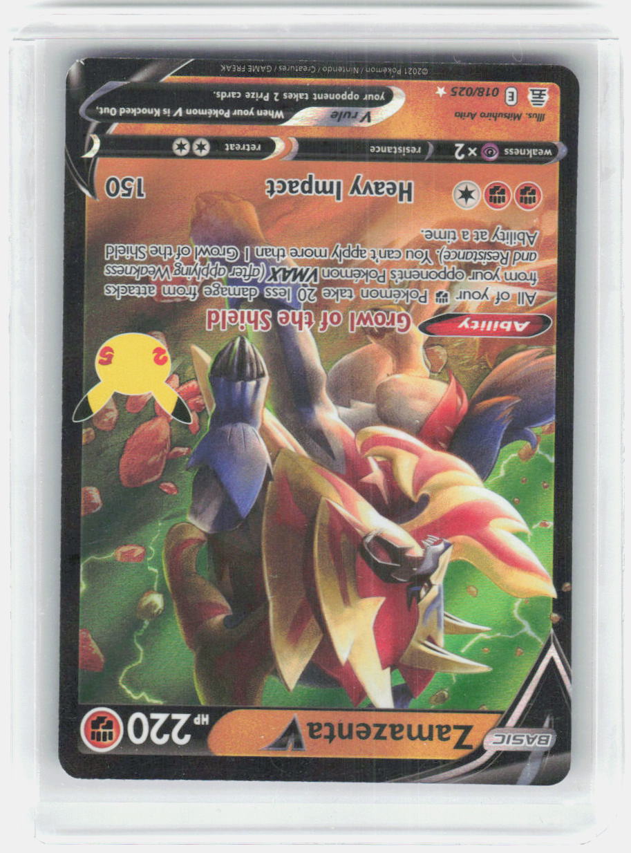Zamazenta V Holo Ultra Rare Celebrations 018/025 NM