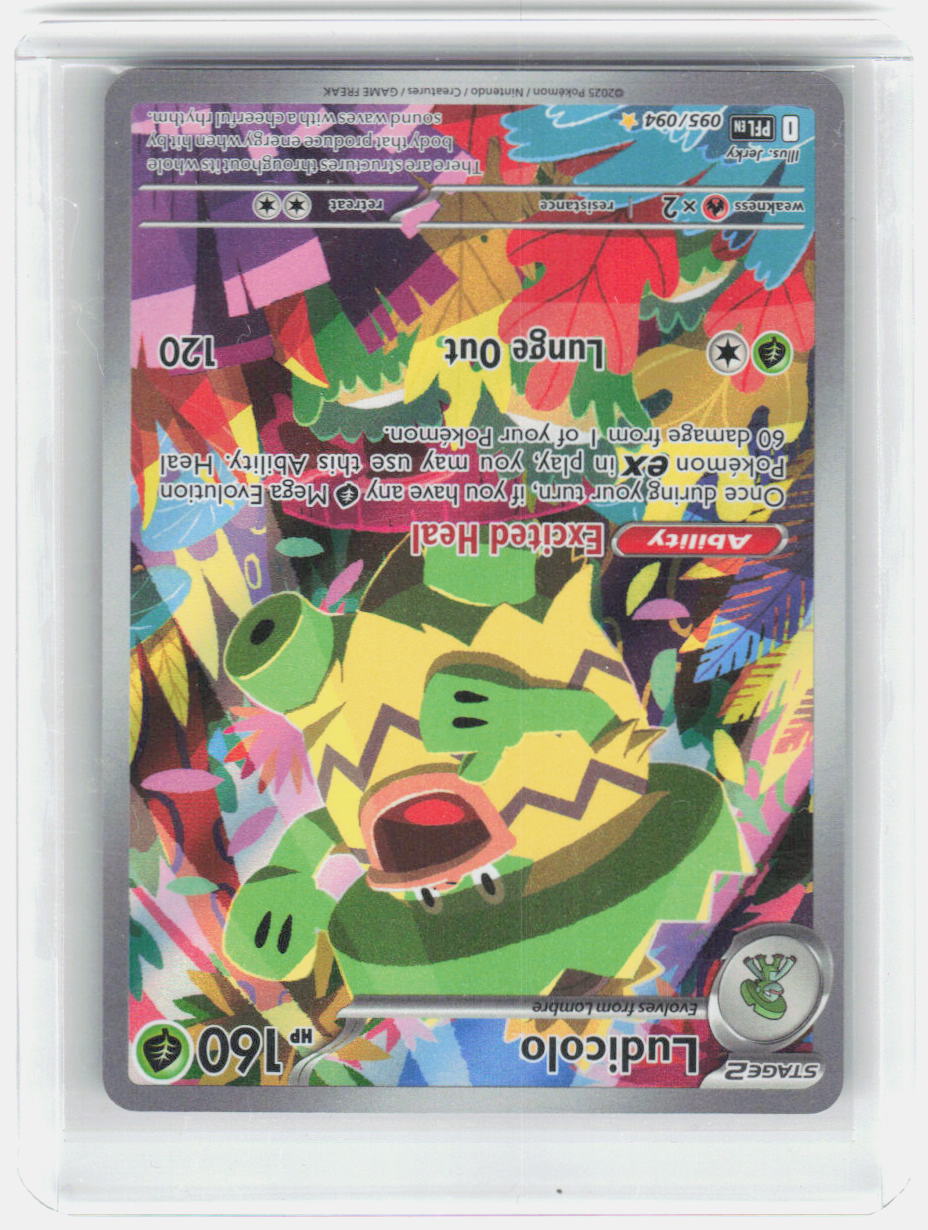 Ludicolo Holo Illustration Rare ME02: Phantasmal Flames 095/094 NM