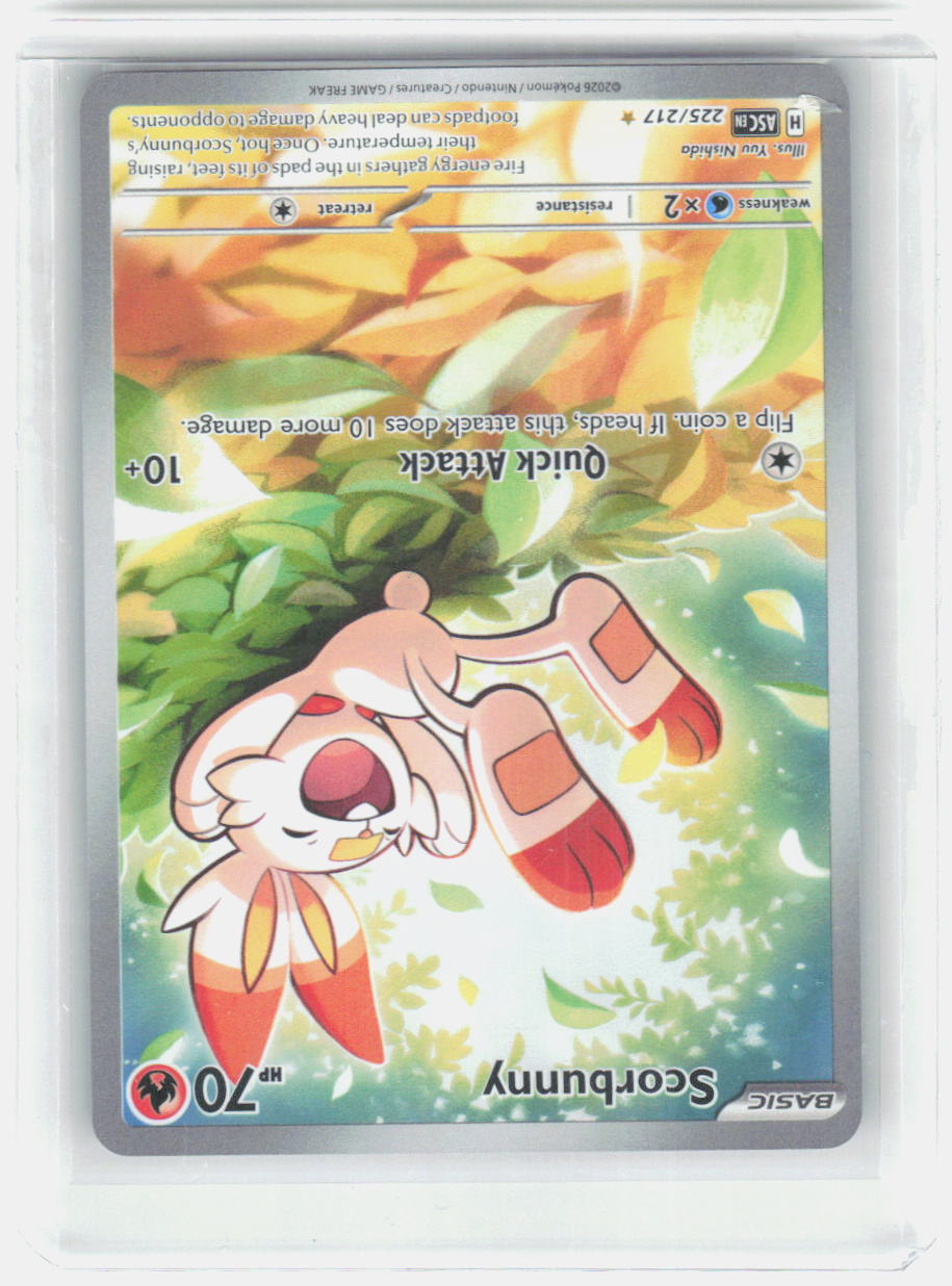 Scorbunny Holo Illustration Rare ME: Ascended Heroes 225/217 NM