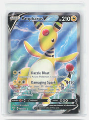 Ampharos V (Full Art) Holo Ultra Rare SWSH04: Vivid Voltage 171/185 NM