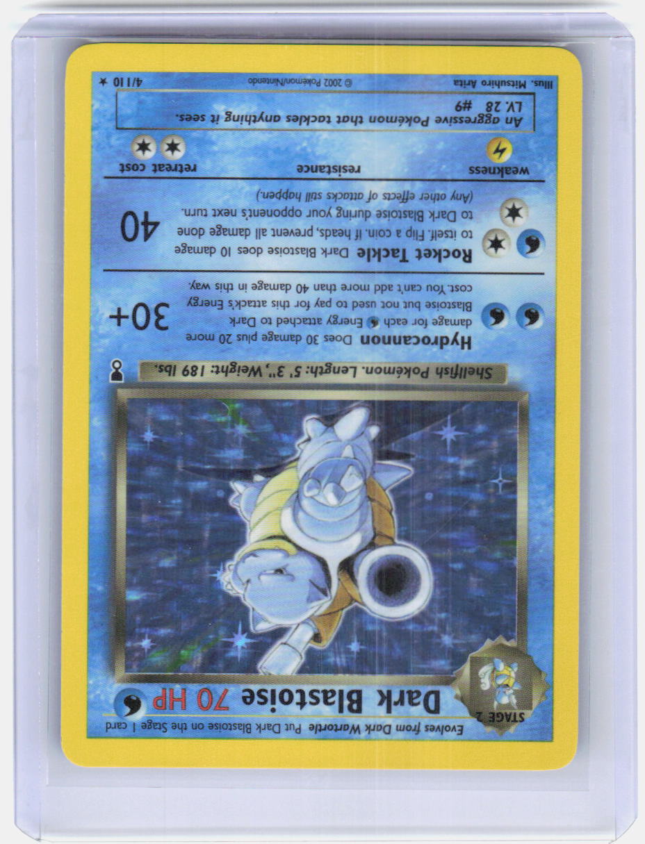 Dark Blastoise Holo Holo Rare Legendary Collection 004/110 LP
