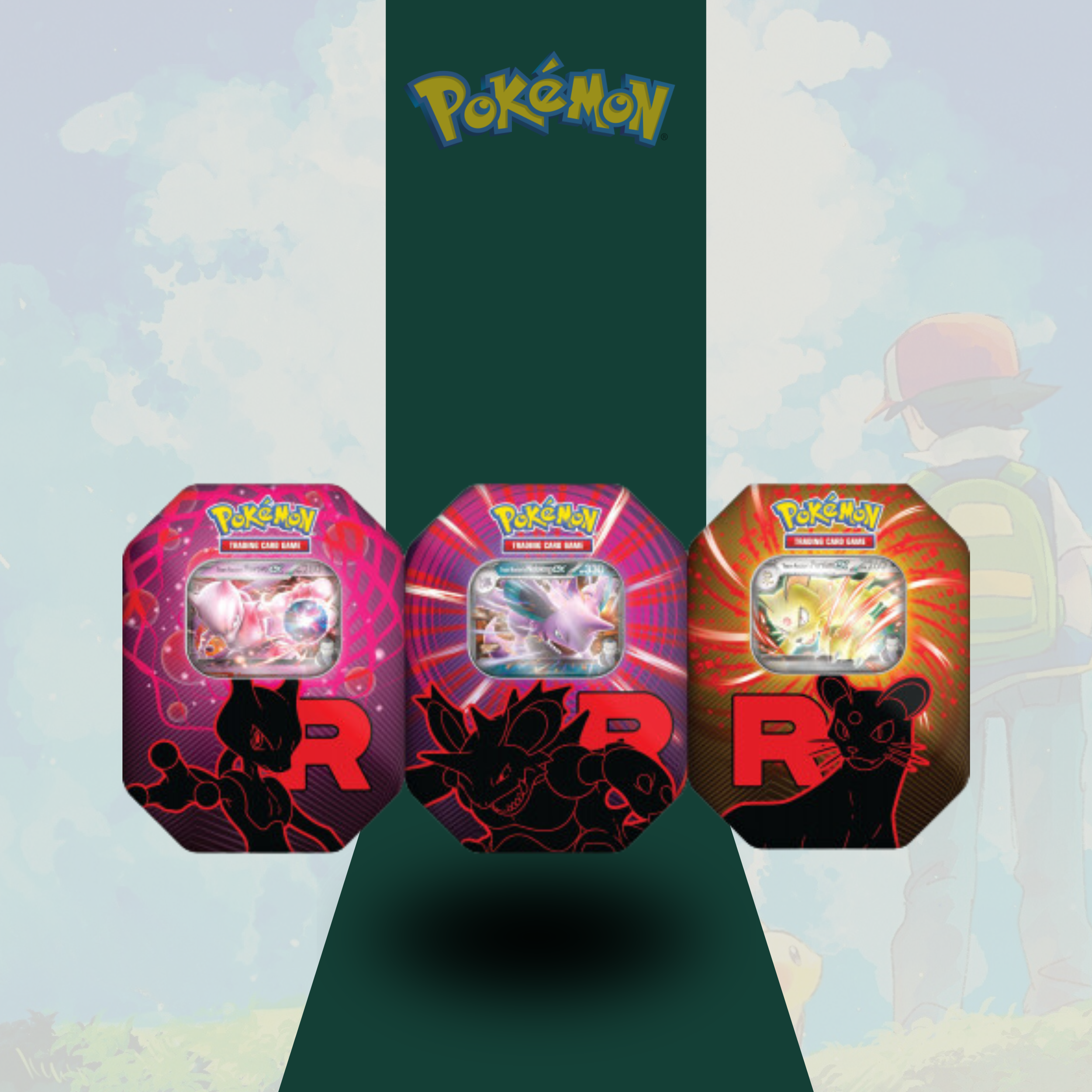 PRE ORDER  Team Rocket Tin ( LIMIT 1 PER PERSON ) RANDOM TIN ART