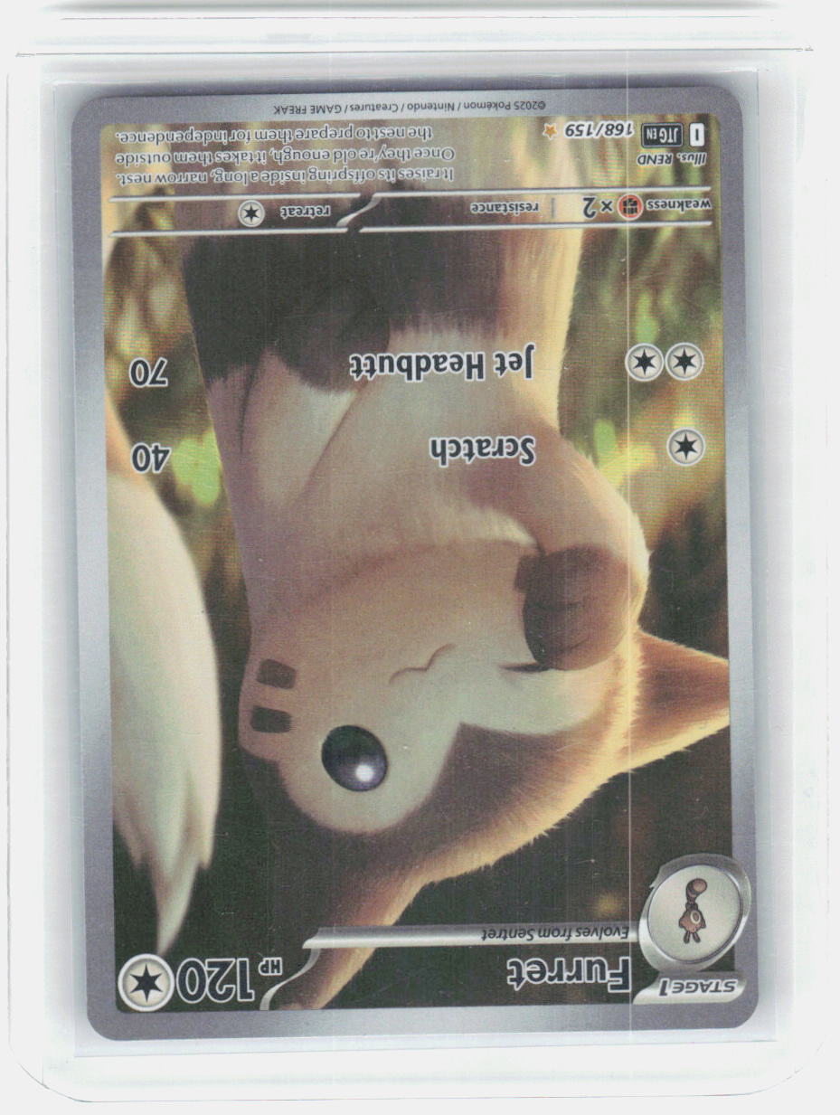 Furret Holo Illustration Rare SV09: Journey Together 168/159 NM