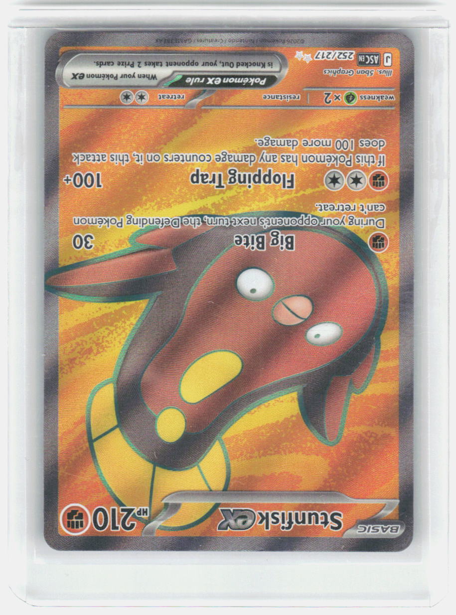 Stunfisk ex Holo Ultra Rare ME: Ascended Heroes 252/217 NM
