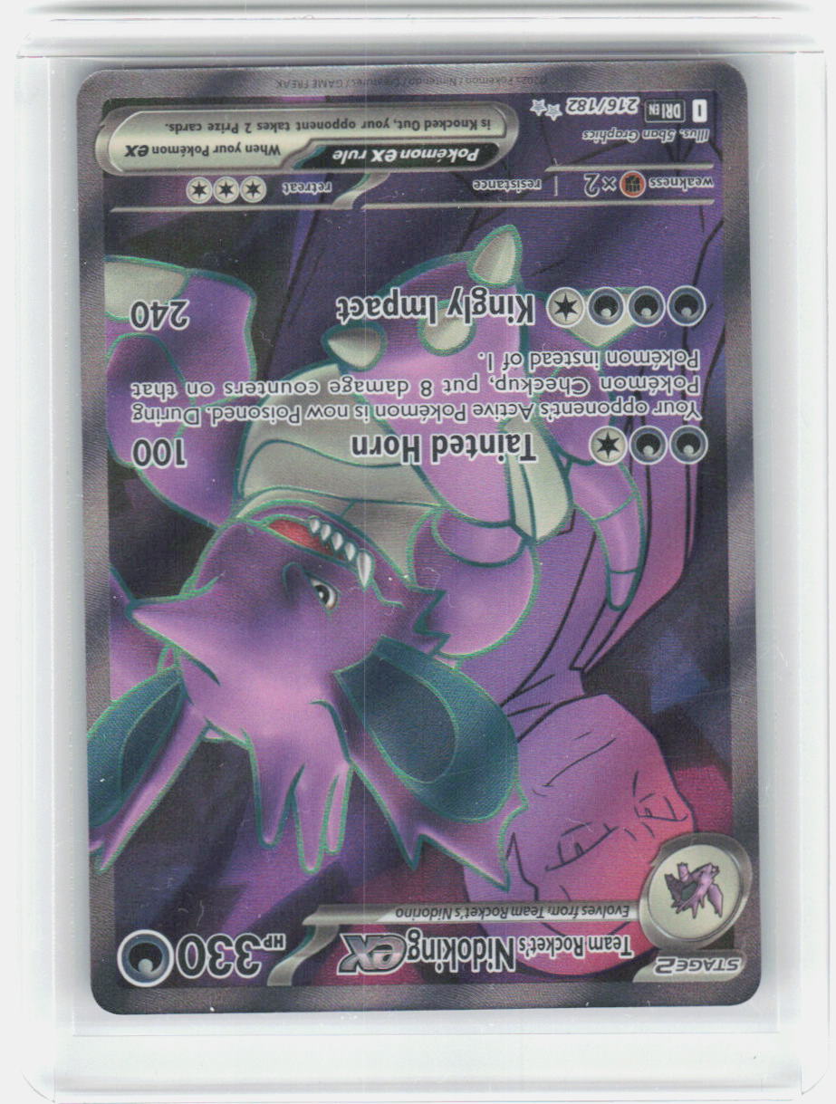 Team Rocket's Nidoking ex Holo Ultra Rare SV10: Destined Rivals 216/182 NM