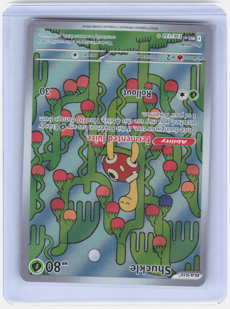 Shuckle Holo Illustration Rare ME01: Mega Evolution 136/132 NM