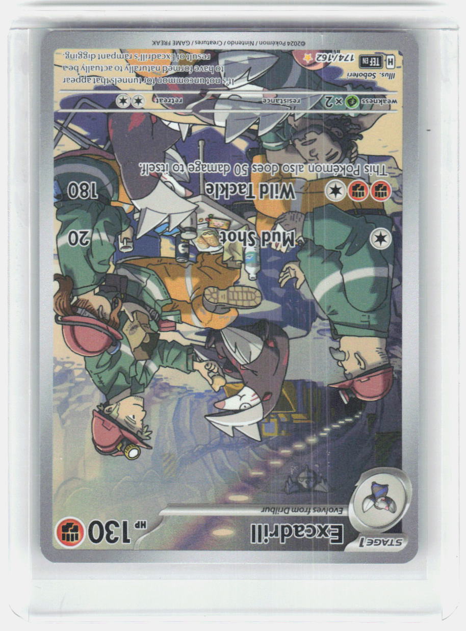 Excadrill Holo Illustration Rare SV05: Temporal Forces 174/162 NM
