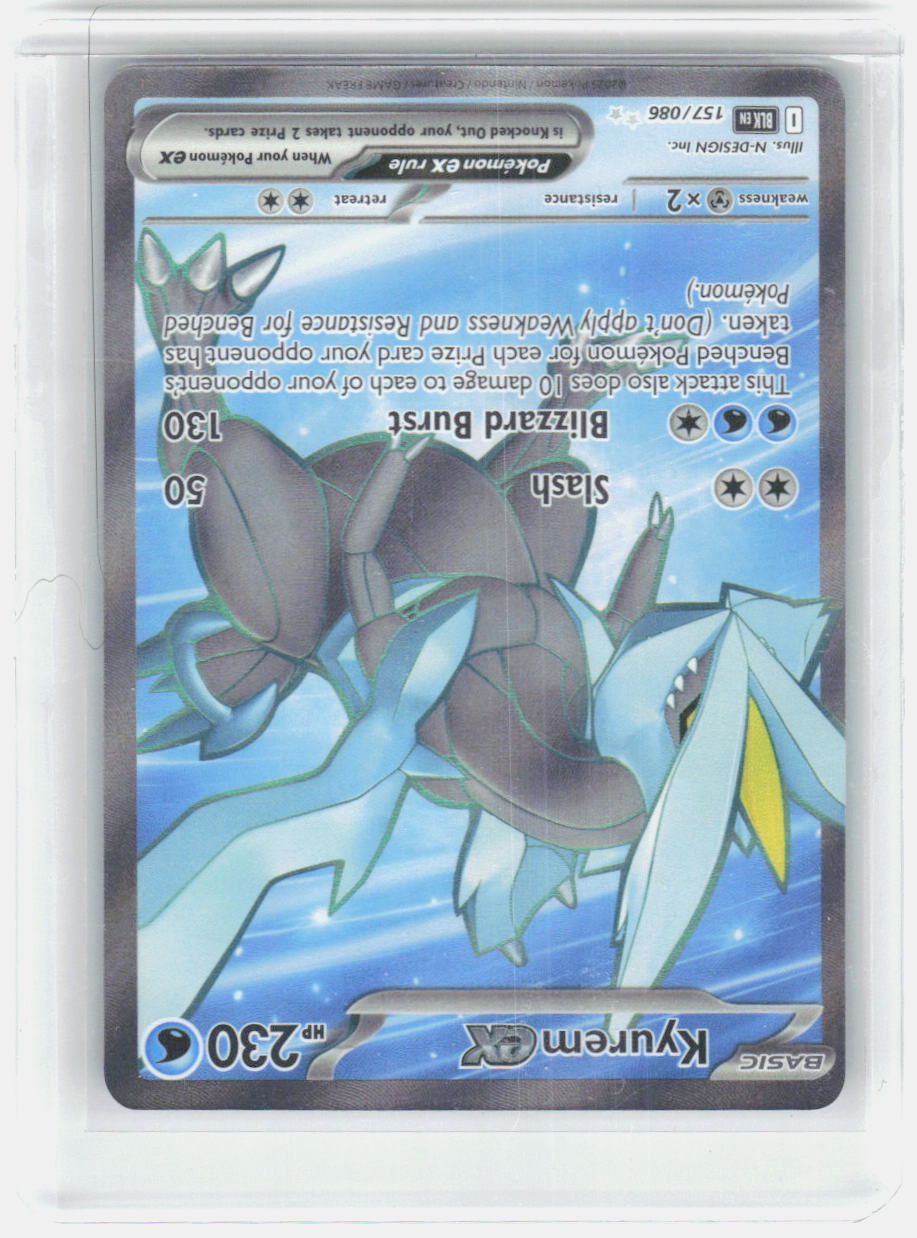 Kyurem ex Holo Ultra Rare SV: Black Bolt 157/086 NM