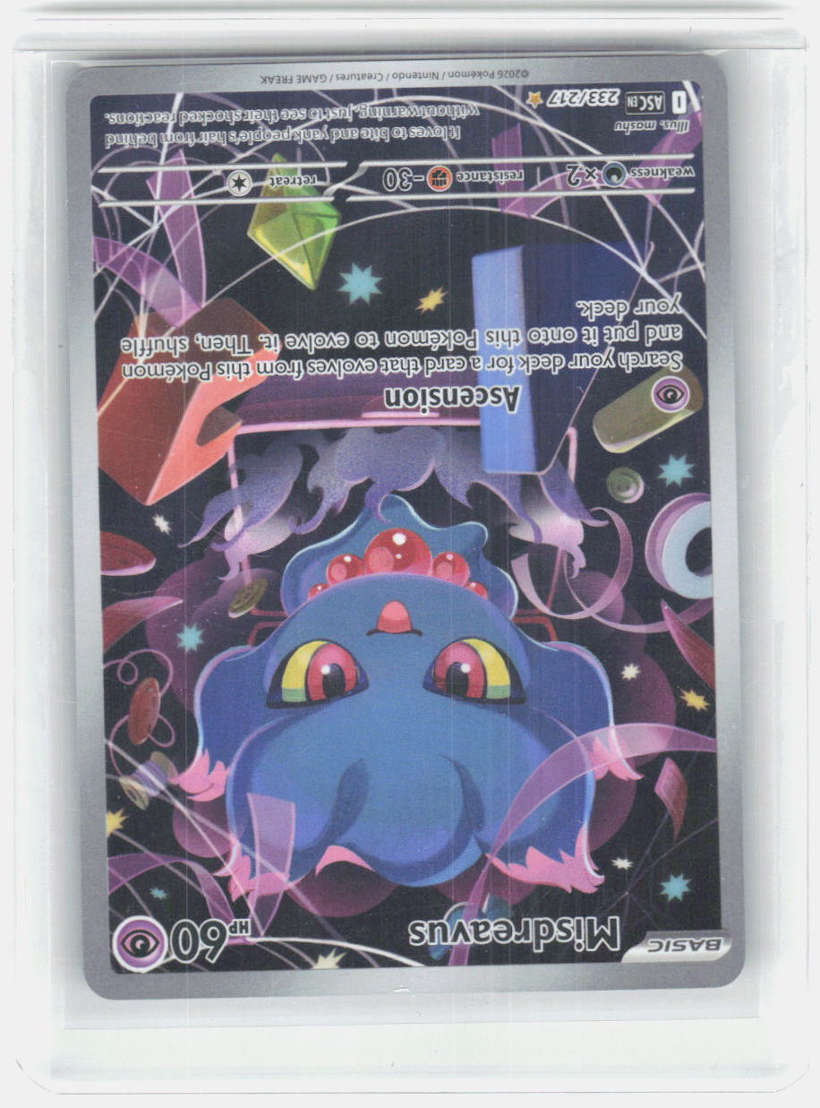 Misdreavus Holo Illustration Rare ME: Ascended Heroes 233/217 NM