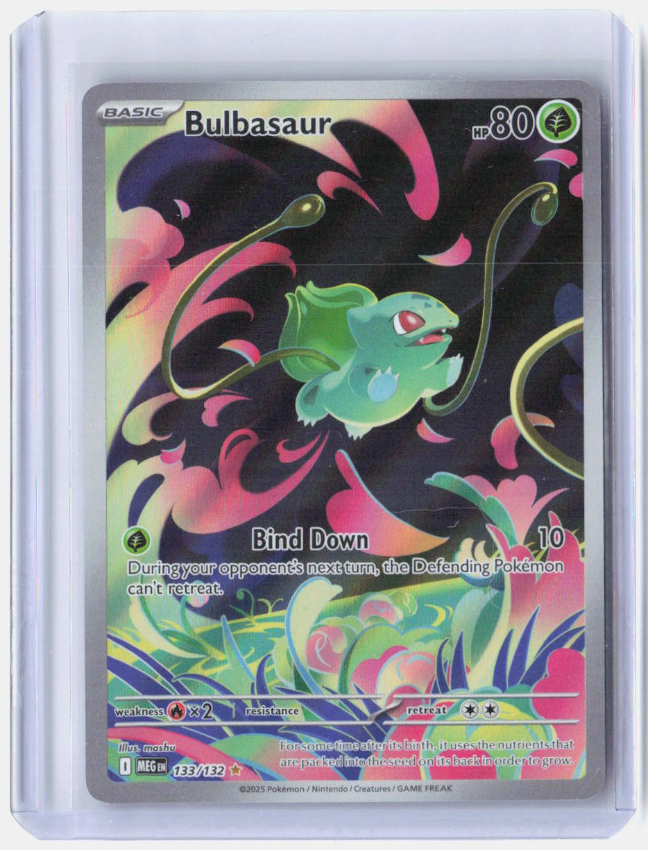Bulbasaur Holo Illustration Rare ME01: Mega Evolution 133/132 NM