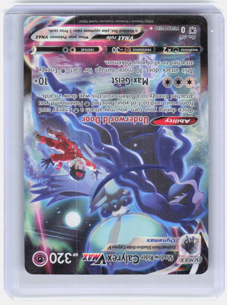 Shadow Rider Calyrex VMAX Holo Ultra Rare SWSH10: Astral Radiance Trainer Gallery TG18/TG30 NM