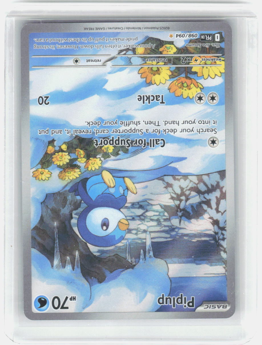 Piplup - Holo Illustration Rare ME02: Phantasmal Flames 098/094 NM