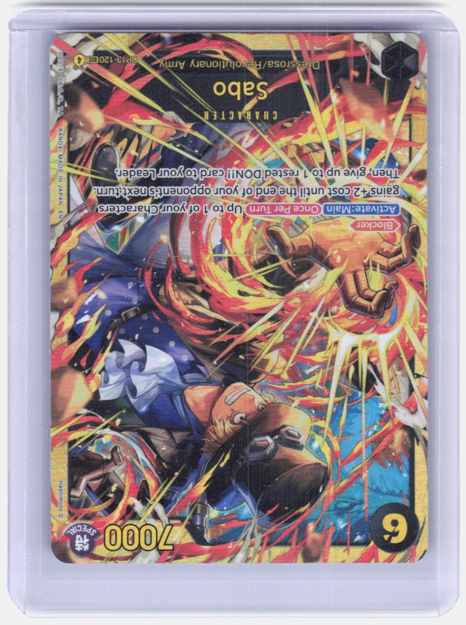Sabo (120) Foil SEC Carrying On His Will OP13-120 NM