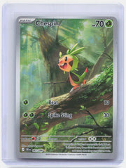 Chespin Holo Illustration Rare ME04: Chaos Rising 087/086 NM