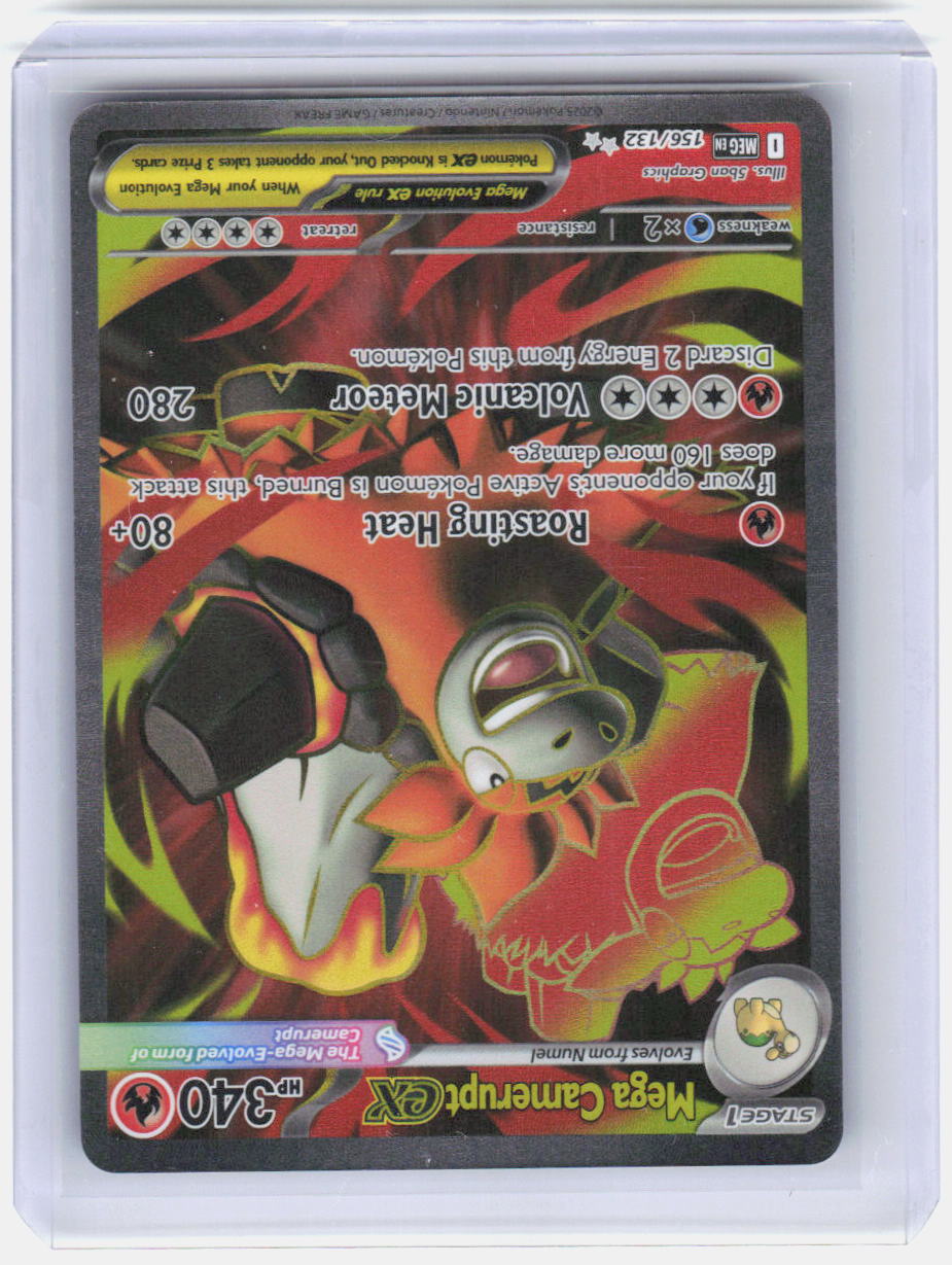 Mega Camerupt ex Holo Ultra Rare ME01: Mega Evolution 156/132 NM