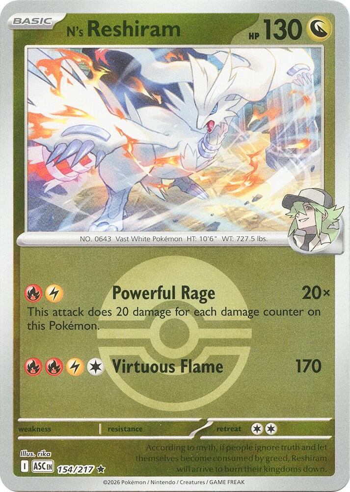 N's Reshiram [Ball] - 154 - Ascended Heroes