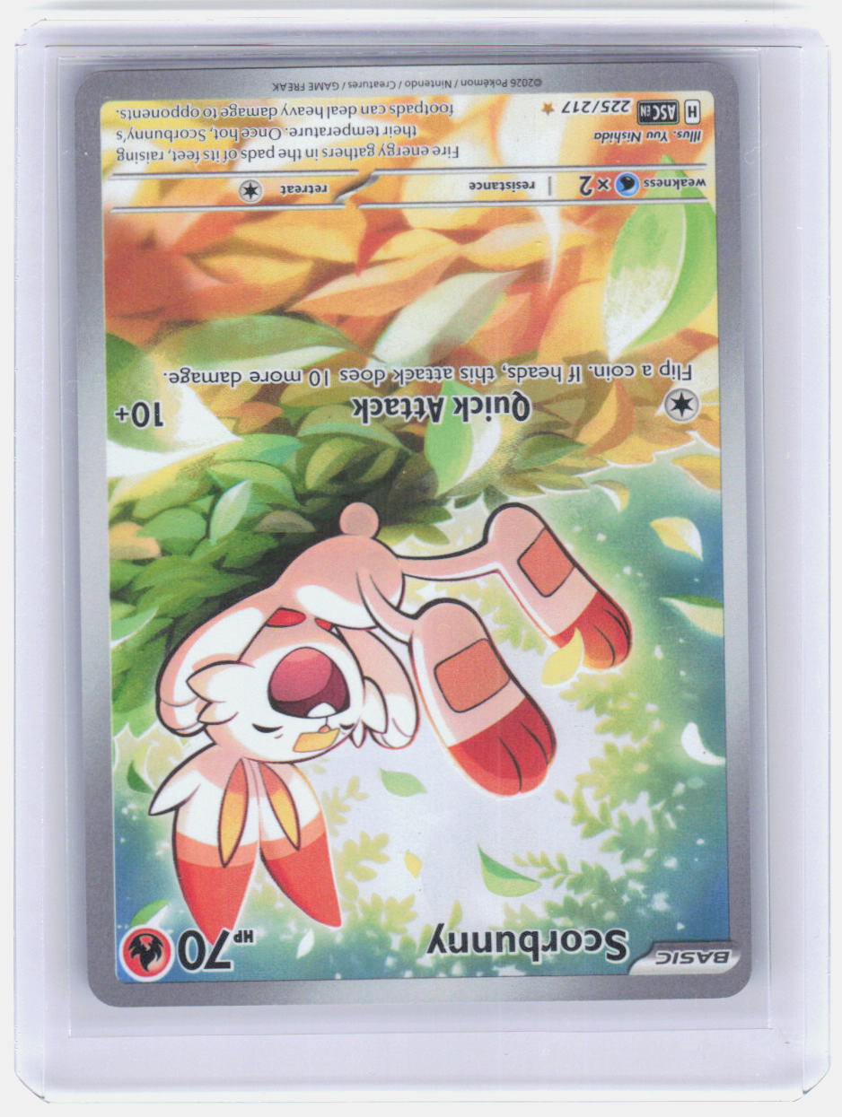 Scorbunny Holo Illustration Rare ME: Ascended Heroes 225/217 NM