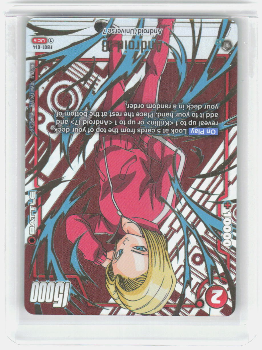 Android 18 - (Alternate Art) Holo Uncommon Awakened Pulse Alternate Art Reprints FB01-014 NM