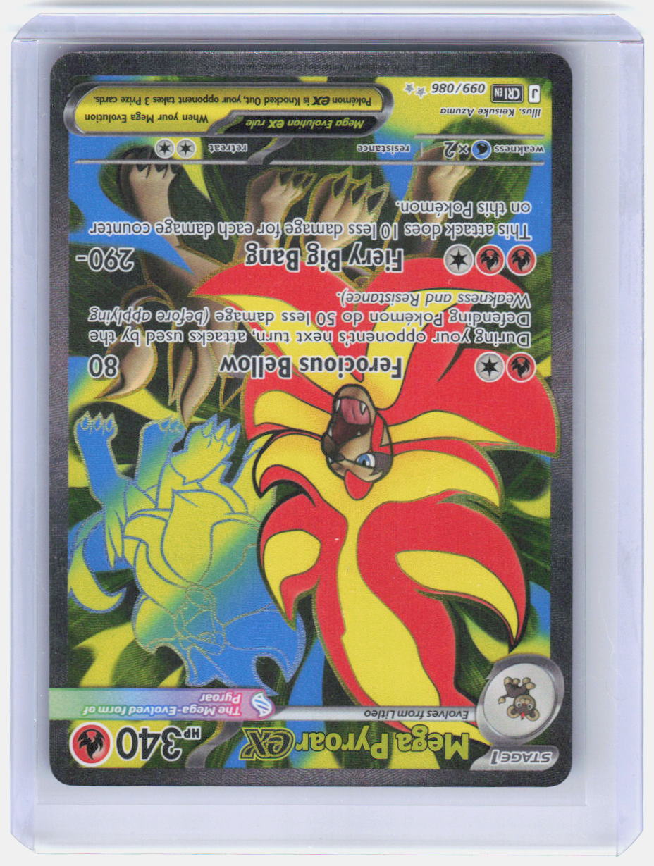 Mega Pyroar ex Holo Ultra Rare ME04: Chaos Rising 099/086 NM