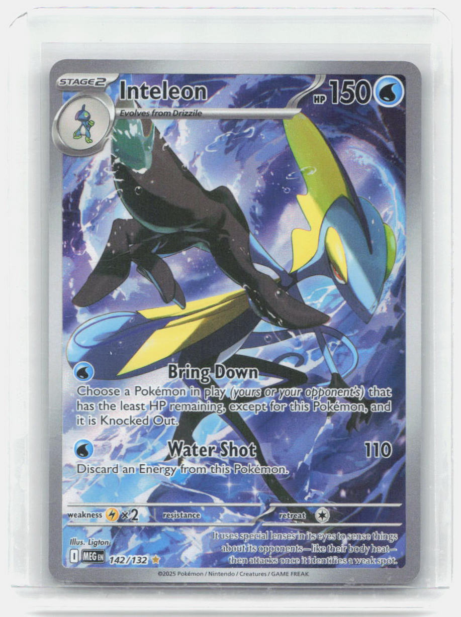 Inteleon Holo Illustration Rare ME01: Mega Evolution 142/132 NM