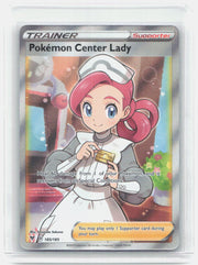 Pokemon Center Lady (Full Art) Holo Ultra Rare SWSH04: Vivid Voltage 185/185 NM