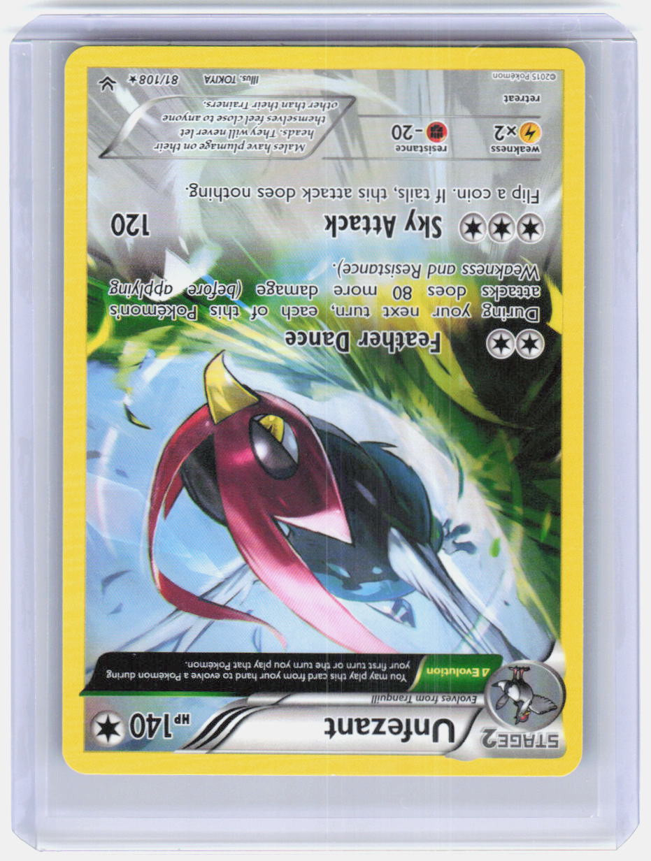 Unfezant (81 Delta) Rare XY - Roaring Skies 81/108 NM