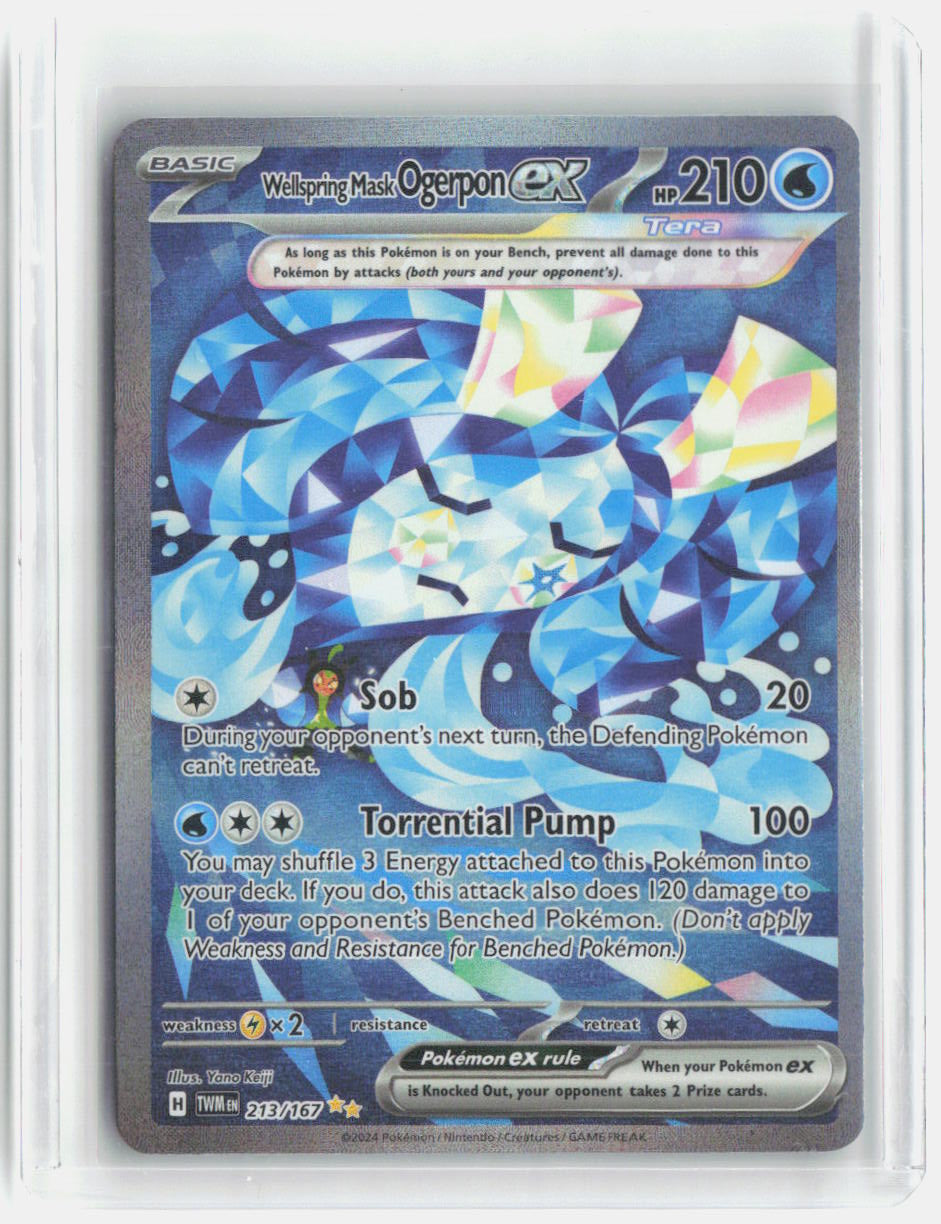 Wellspring Mask Ogerpon ex Holo Special Illustration Rare SV06: Twilight Masquerade 213/167 NM