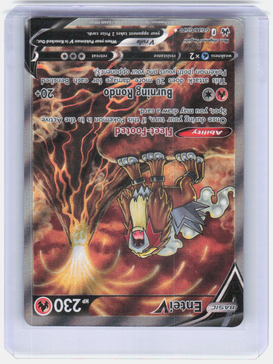 Entei V Holo Ultra Rare SWSH: Crown Zenith: Galarian Gallery GG36/GG70 NM
