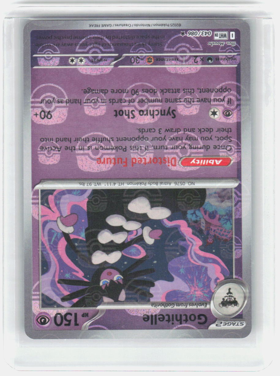 Gothitelle Holo Rare SV: White Flare 043/086 NM (Master Ball Pattern)