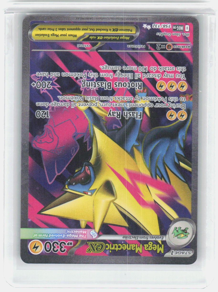 Mega Manectric ex Holo Ultra Rare ME01: Mega Evolution 158/132 NM